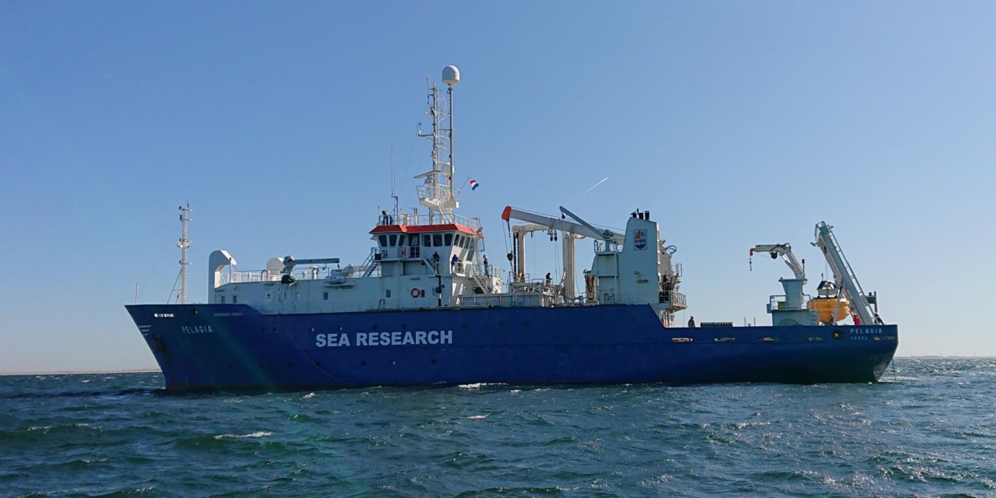 RV Pelagia at sea.
