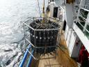 Sea measuring equipment with a cable connection to RV Pelagia