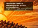 Thesis cover van de PhD van Rosa Jolma - 'Temperature effects on invasive parasites and their host populations'