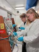 Measuring the temperature of the sample while already starting the next measurement!