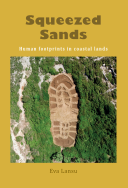 Cover of dissertion showing a large human footprint in the dunes